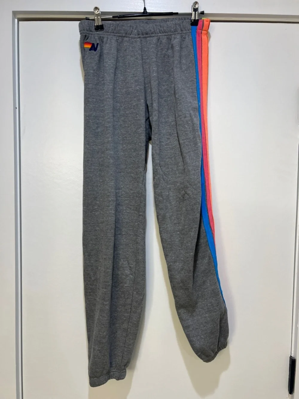 Aviator Nation Gray Set with Rainbow Side Stripes - Picture 6 of 8